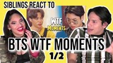 Siblings react to BTS WTF Moments | BTS Funny Moments :) | 1/2 |REACTION 😂💜