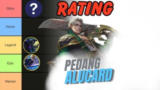 RATING PEDANG ALUCARD