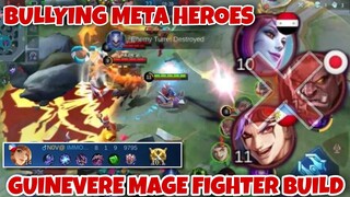 GUINEVERE FIGHTER - MAGE BUILD 2021 | META HEROES GOT DESTROYED | GUINEVERE MOBILE LEGENDS