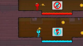 Red & Blue Stickman 2 : Stickman Game - watergirl and fireboy