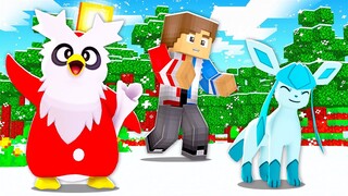 Minecraft Pixelmon BUT The ENTIRE WORLD is SNOW!