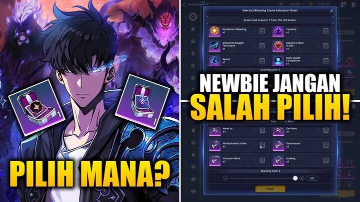 AWAS SALAH! Rekomendasi Blessing Stone & Rune Terbaik Untuk Saat Ini! | Solo Leveling: ARISE