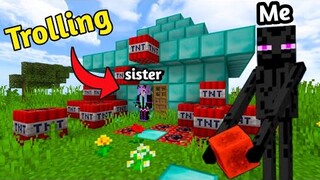 I Trolled My Sister with a SHAPSHIFT MOD in Minecraft...