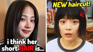 NewJeans Minji Reaction to Hanni's NEW Haircut (shocking)