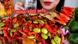 ASMR OSENG KIKIL  PETE + TAHU KRIUK + LALAPAN MENTAH | ASMR MUKBANG INDONESIA