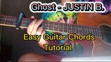 Ghost - Justin Bieber (Easy and very simple guitar chords tutorial) #BilibiliCreatorAwards2022