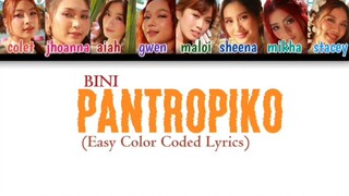 BINI - Pantropiko (Easy Color Coded Lyrics)