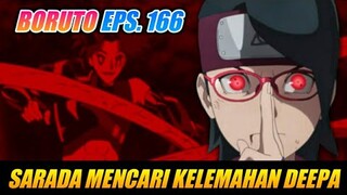 Pembahasan Boruto Episode 166 Indonesia - Sarada Mencari Kelemahan Deepa