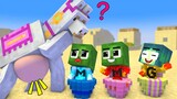 Monster School : Baby Zombie Vs Squid Game Doll Help Baby Animal -  Minecraft Animation