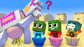 Monster School : Baby Zombie Vs Squid Game Doll Help Baby Animal -  Minecraft Animation