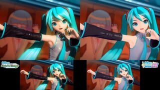 Alien Alien - Hatsune Miku: Project DIVA PV Comparison [Future Tone, Mega Mix]