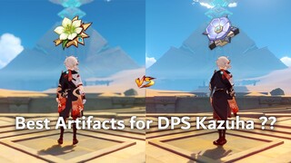 Best for Kazuha DPS Build!! Viridescent vs Desert Pavilion? | Genshin Impact |