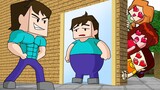 Monster School: Fat Squid Game weight loss vs Steve, Alex and Huggy Wuggy ⛏ Minecraft Animation