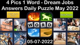 4 Pics 1 Word - Dream Jobs - 07 May 2022 - Answer Daily Puzzle + Bonus Puzzle