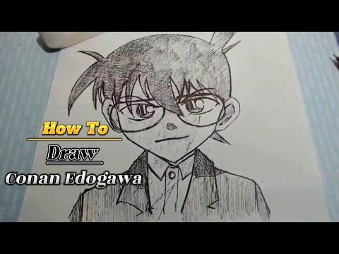 Drawing the character of the anime Detective Conan 🕵🏻🔥