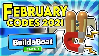 All "New Update Working Codes 2021 in Roblox Build a Boat for Treasure