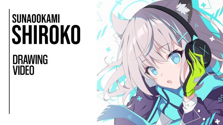 Drawing Si Lucu Dari Game Blue Archive, Sunaookami Shiroko