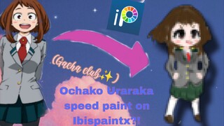 Speed paint Uraraka on ibispaintx?! [] HASILNYA JELEK?!😳😱