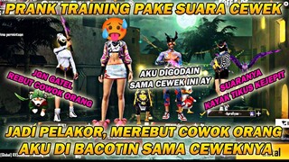 JADI PELAKOR DI TRAINING FF, DI BAWA KELOBBY MALAH DI BACOTIN CEWEKNYA, PRANK PAKE SUARA CEWEK