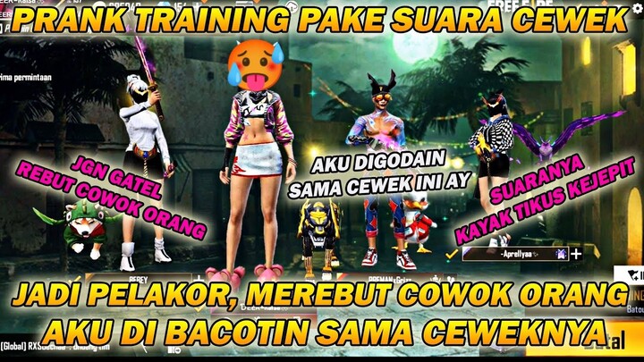 JADI PELAKOR DI TRAINING FF, DI BAWA KELOBBY MALAH DI BACOTIN CEWEKNYA, PRANK PAKE SUARA CEWEK