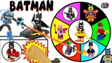 Batman Toys SPINNING WHEEL SLIME GAME w/ LEGO Batman Minifigures