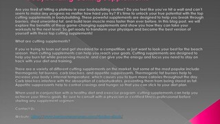 Bodybuilding Cutting Supplements