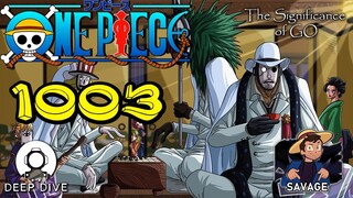 The Significance of GO and the Implications of CP0 | One Piece 1003 Analysis & Theories