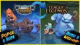 Mobile Legends Vs League of Legends  | Hero Comparison |-