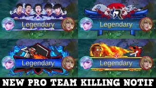 NEW PRO TEAMS KILLING NOTIFICATION | ECHO ONIC EVOS AND MORE!