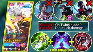 YIN TWINS BLADE BUILD IS OP🔥 (MUST TRY) YIN BEST BUILD & EMBLEM 2023 | MOBILE LEGENDS BANG BANG