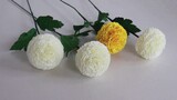 handmade paper flower diy crepe paper ping pong chrysanthemum