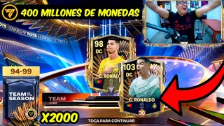 😱 HE FICHADO a CRISTIANO RONALDO TOTS en ESTE PACK OPENING de FC Mobile *400 Millones de Monedas*