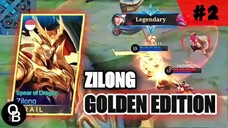 Manusia Emas Dari Dinasti Ragil 🤣 ZILONG GOLDEN EDITION - MLBB Skin MOD