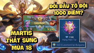 MLBB | MARTIS: ĐẤU SĨ THẤT SỦNG VS TỔ ĐỘI RANK 1000 ĐIỂM VÀ SAVAGE LÀM TEAM BẠN NHỚ MÃI!