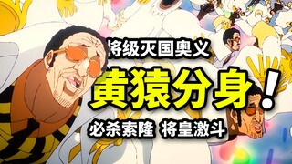 黄猿灭国级神技！五档极巨化尼卡VS不死分身！路奇宣布将杀死索隆！海贼王1127集