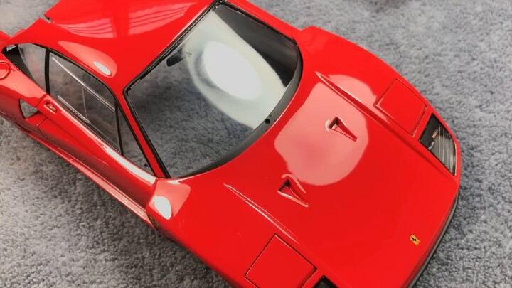 【OMG Scaleworks】Tamiya 1/24 Ferrari F40 เสร็จสิ้นกระบวนการก่อสร้าง