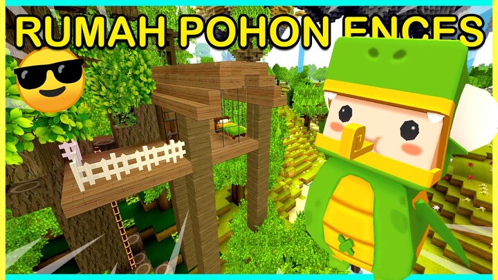 ENCES BIKIN RUMAH POHON!! PETREK GAK MAU KALAH!! Wkwk.. (Mini World Survival S2E14)