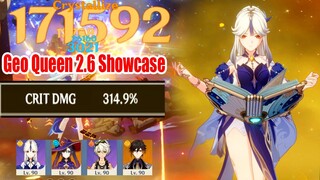 Ningguang The Geo Queen 315% Crit DMG 2.6 Showcase - Floor 12 & Open World