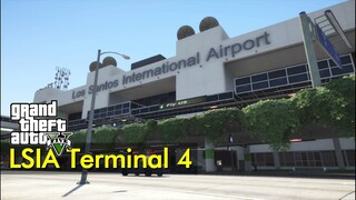 Strolling outside LSIA Terminal 4 | Just Walking in GTA V