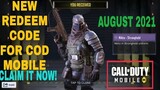 *August 2021* Call Of Duty Mobile New Redeem Code | Cod Mobile Redeem Code