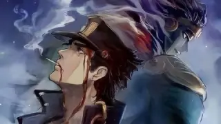"Jotaro lit a cigarette and talked about the past"