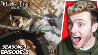 LEVI VS KENNY!! Attack on Titan Ep. 2 (Season 3) REACTION