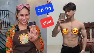 DIVA Cát Thy chat blue cùng Trai đẹp - Ẩm thực Cha Rồng Bánh tráng trộn