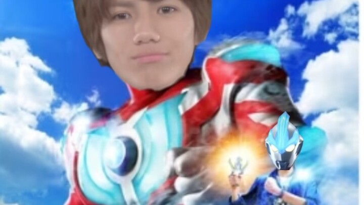 The OP of "Ultraman Hikari", Ultraman Hikari and his human form Ginga