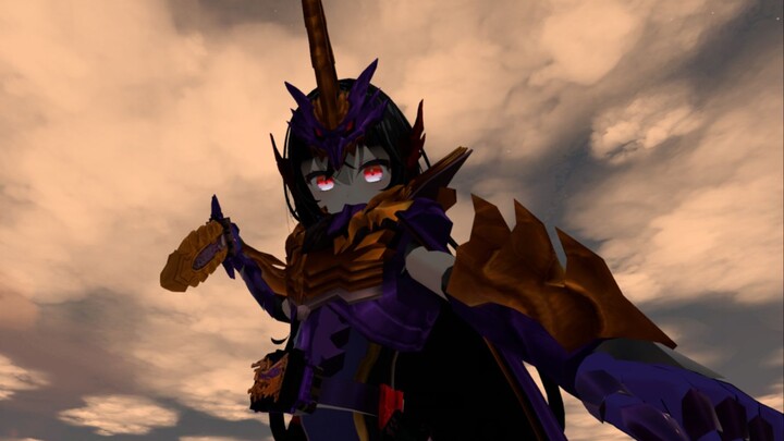 VRCHAT Kamen Rider Girl Transformation King Sword Evil King Dragon Transformation