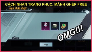 CÁCH NHẬN QUÀ TRANG PHỤC, MẢNH GHÉP FREE TỪ SỰ KIỆN CỦA VINAGAME || PUBG MOBILE