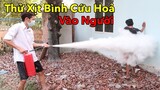 Lâm Vlog - Thử Dùng Bình Cứu Hỏa Xịt Vào Người và Cái Kết | Fire Extinguisher