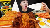 ASMR MUKBANG 집밥 열라면 치즈 통스팸 김치 계란후라이 먹방! FIRE NOODLES & CHEESE SPAM EATING SOUND!