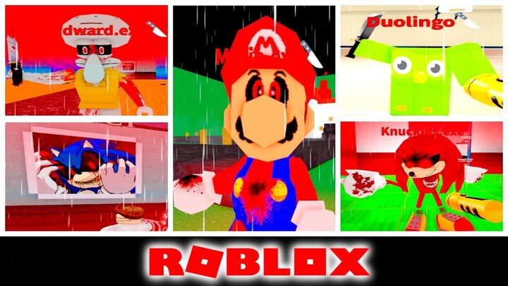 Roblox The Creepy Elevator Knuckles.exe Mario.exe