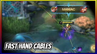 LEARN FAST HAND CABLES FOR FAST KILLS | RANK GAMEPLAY BY THE MAGICIAN | MLBB